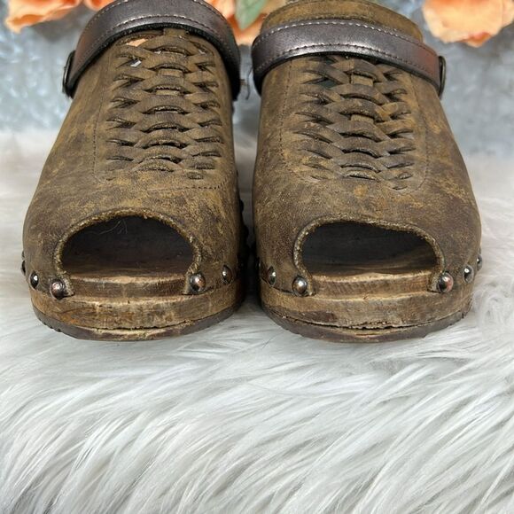 Ugglebo Josie Peeptoe Clog Size 38 - Picture 5 of 9